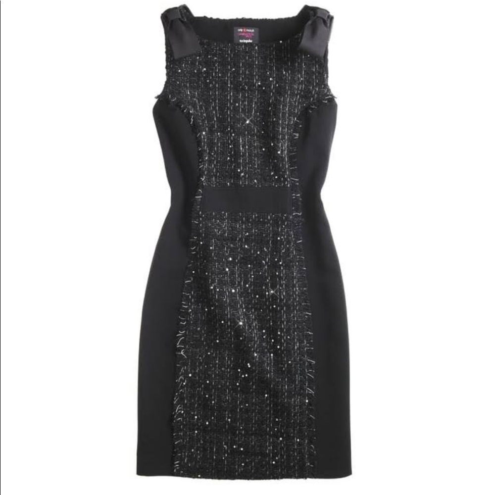 women’s black tweed dress